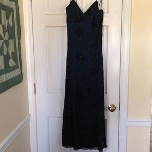 Rimini beaded full length gown